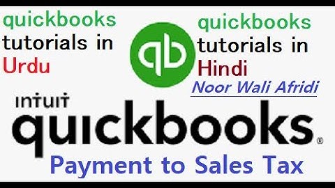 quickbooks tutorial - How to pay sales tax in quickbooks in Hindi/Urdu 50