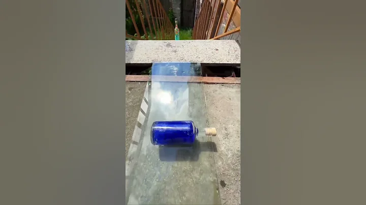 ASMR PLAYING GLASS BOTTLES ON THE STAIRS