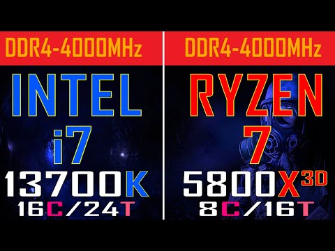 RYZEN 7 5800X3D vs INTEL i7 13700K || PC GAMES TEST ||