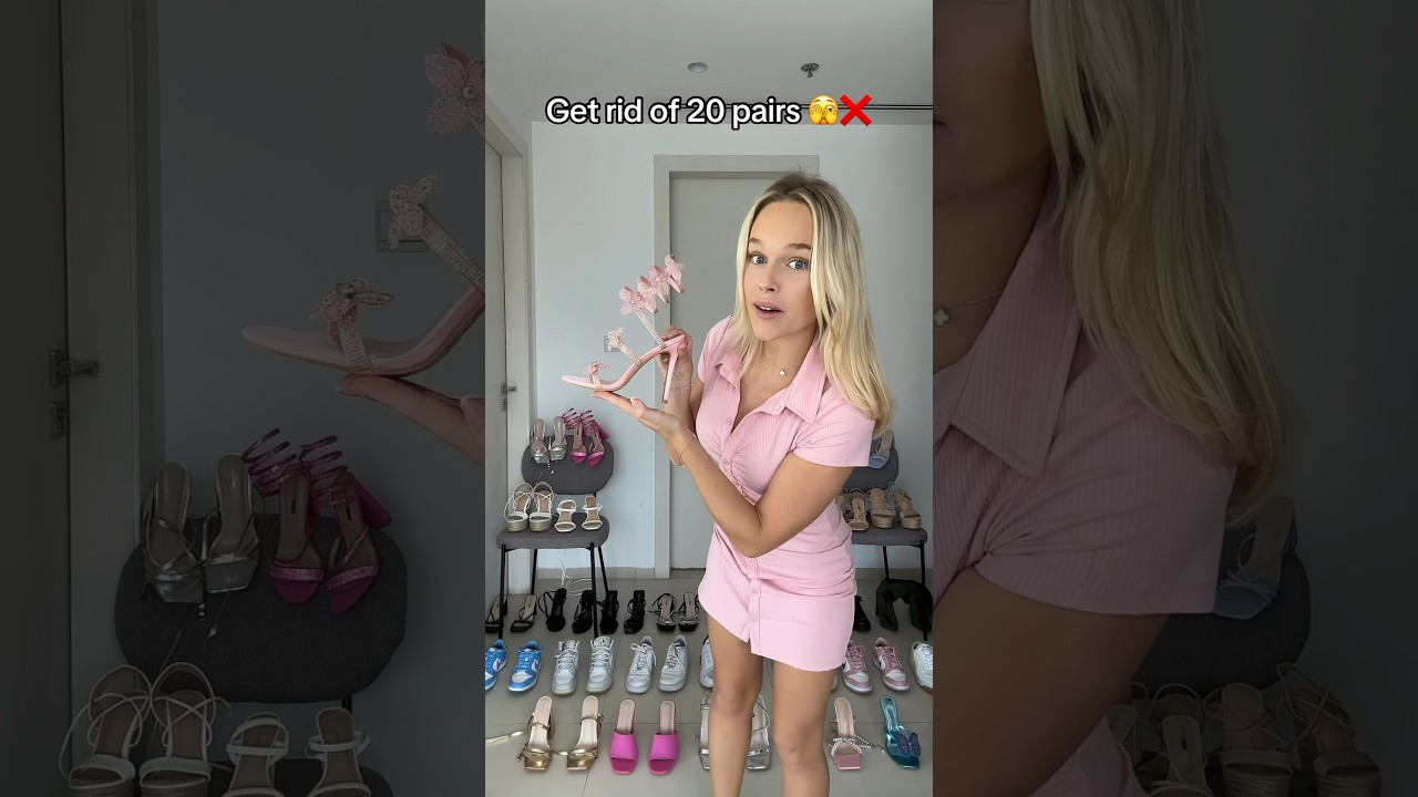 Which shoes should I keep? 👋👠🗑️ #heels #fashion #shoecollection