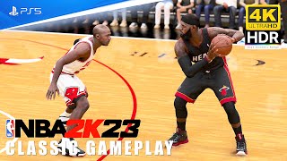 NBA 2K23 [PS5 4K HDR] '13 Heat vs '98 Bulls - LeBron James vs Michael Jordan - Classic Gameplay