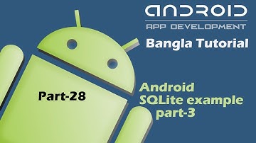 Android SQLite example Part-3 Bangla Tutorial