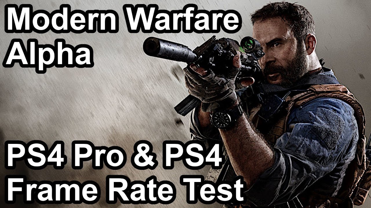 Call of Duty Modern Warfare PS4 Pro vs PS4 Rate Comparison (Alpha) - YouTube