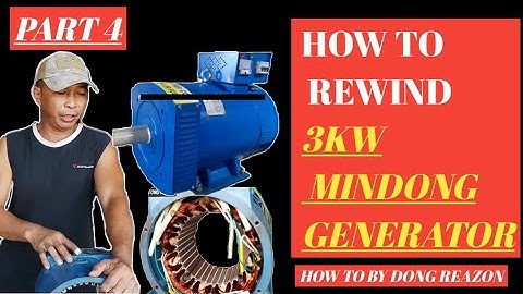 HOW TO REWIND 3KW MINDONG GENERATOR |PART 4