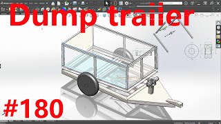 Solidworks Exercise 180 to build a dump trailer with a car winch