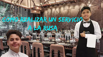 ¿Qué es el servicio ruso en un restaurante?