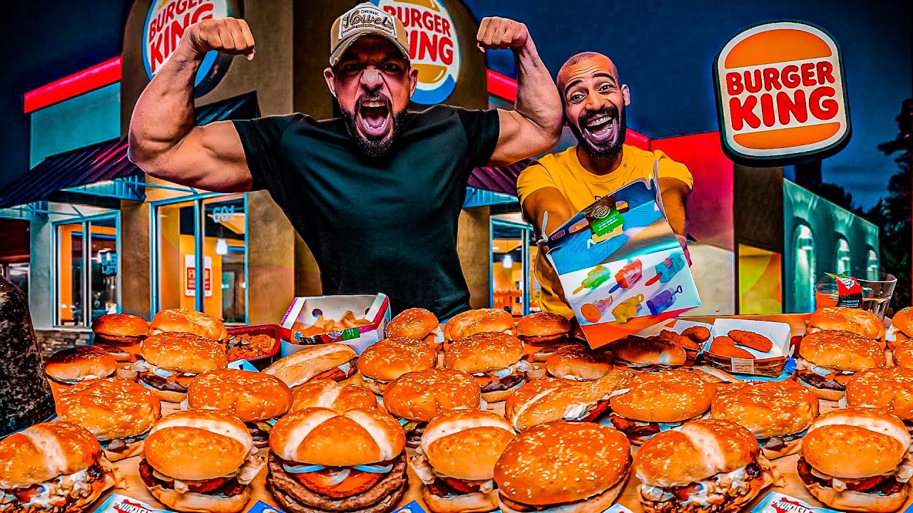 تحدي منيو كامل برجر كينج 🍔 Full Menu Challenge Burger King