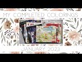 My completed colorings for january 2023