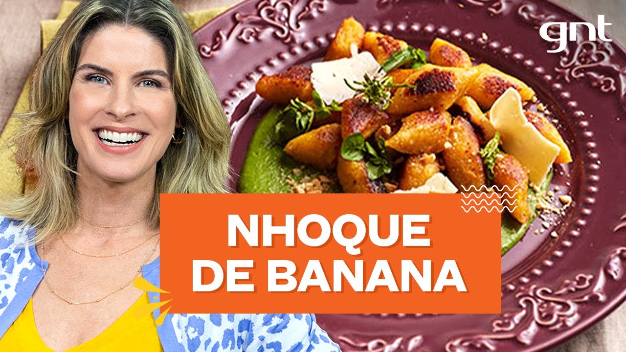 Nhoque de banana-da-terra com pesto de agrião | Rita Lobo | Cozinha Prática