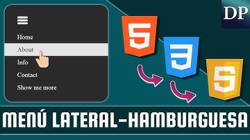 Como hacer un Menú Lateral - Estilo Hamburguesa con Html5, Css3 y JavaScript