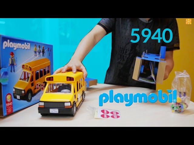 Playmobil 5940 - School Bus Set Review - YouTube