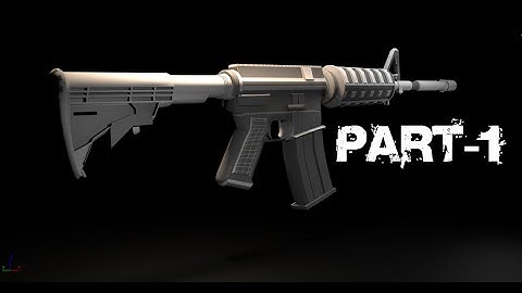 How to model Gun - 3DS MAX tutorial - Part 1