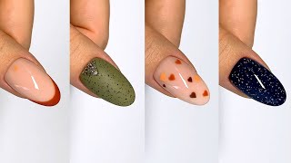 🍂 4 FALL NAIL DESIGNS 2022 🍁  |  gel nail art at home  🍂 |  jesienne paznokcie