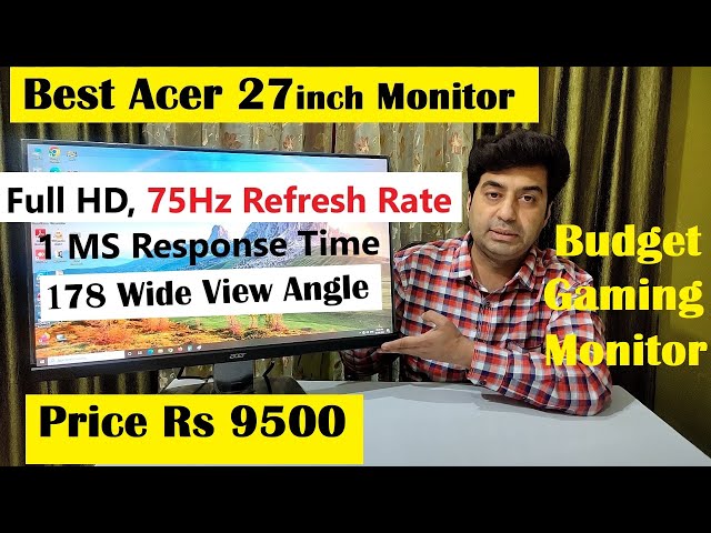 - Monitor 27 LED View 178 Acer | inch HD Monitor KA270 Best Acer | Full With Gaming Wide Acer 75Hz YouTube