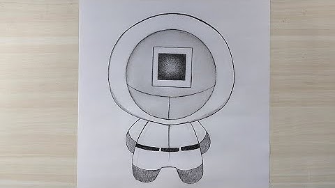 How To Draw Squid Game Square Guard | easy drawing for beginners #squidgame