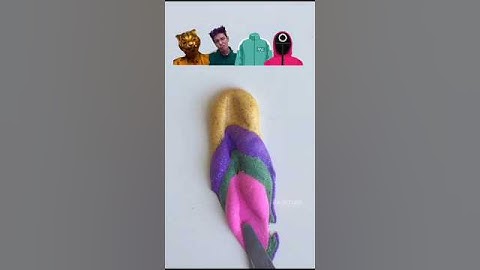 Guess the mixed color of squid game2 #satisfying #oddlysatisfying #squidgame