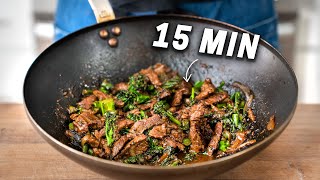 TAKEOUT BEEF & BROCCOLI IN 15 MINUTES