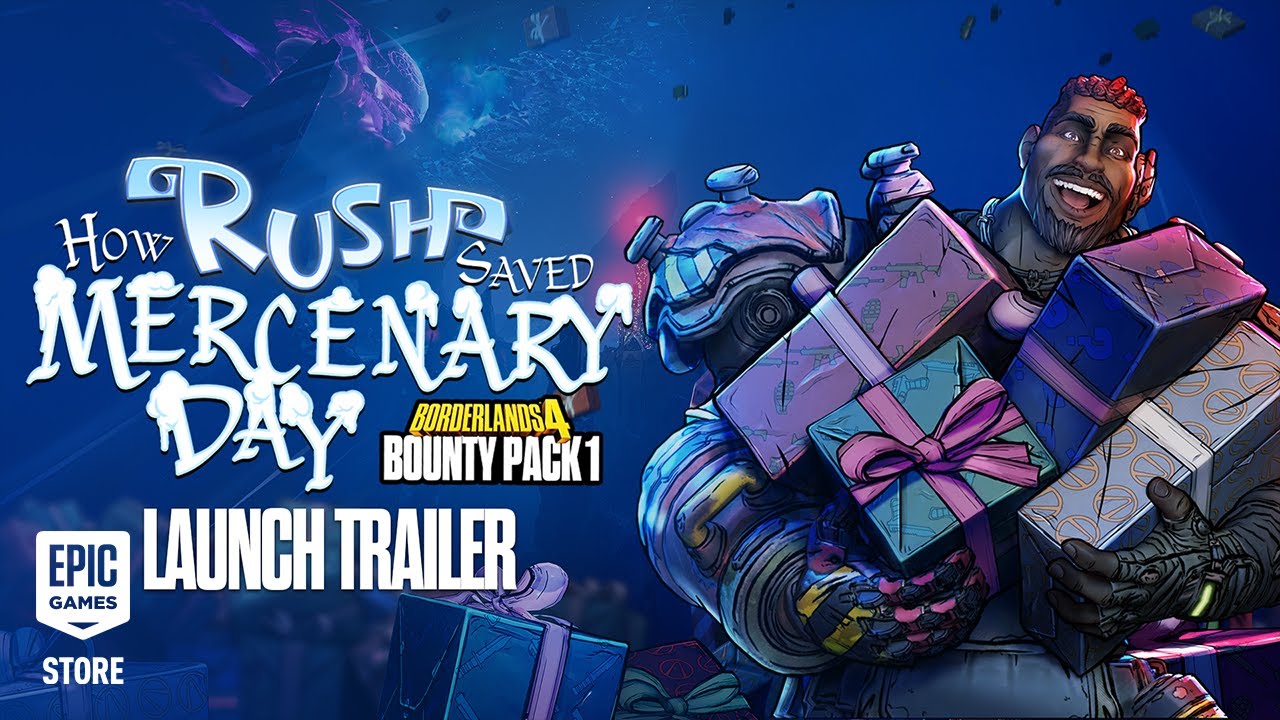 Borderlands 4 - Bounty Pack 1: How Rush Saved Mercenary Day - Official Launch Trailer