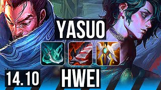 YASUO vs HWEI (MID) | Legendary, 900+ games | KR Master | 14.10