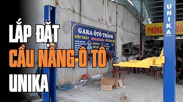 Lắp đặt cầu nâng 2 trụ giằng dưới tại Vĩnh Phúc