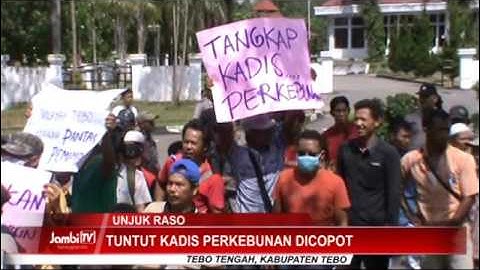 Unjuk Rasa Massa Di Kantor Bupati Tebo