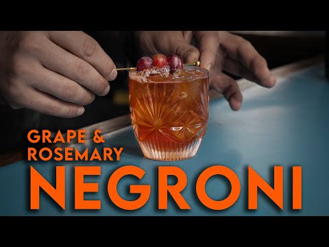 The Grape & Rosemary Negroni Twist- The Cocktail Kitchen