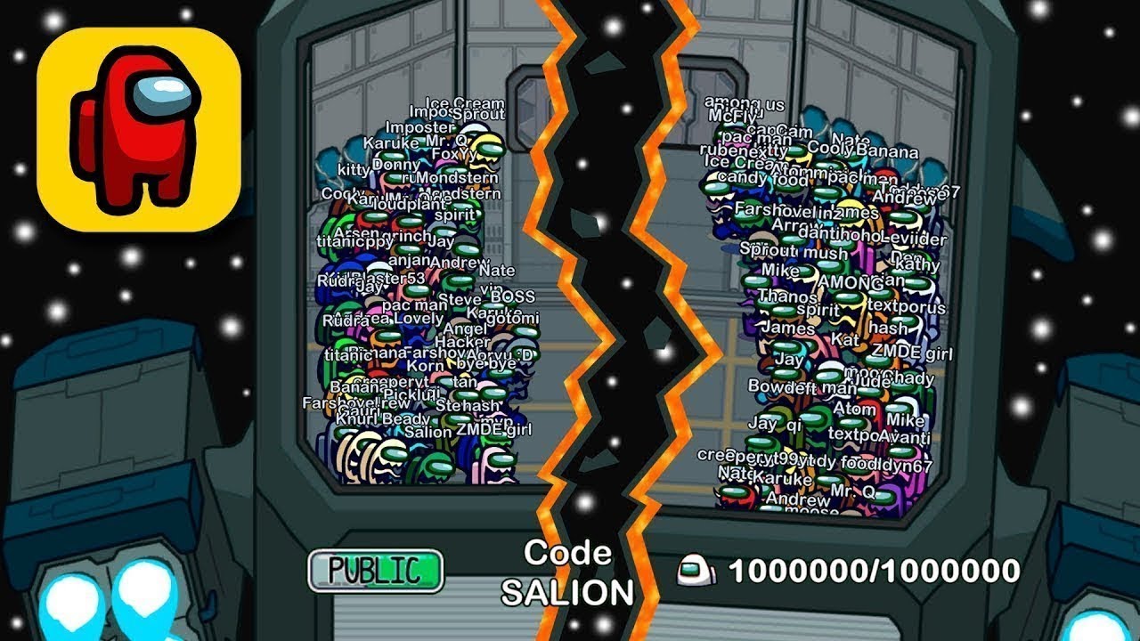 Among Us, но с 1 миллионом игроков в лобби — режим пряток.