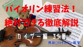 Kayser No. 35] The Ultimate Violin Practice Guide to Mastering It