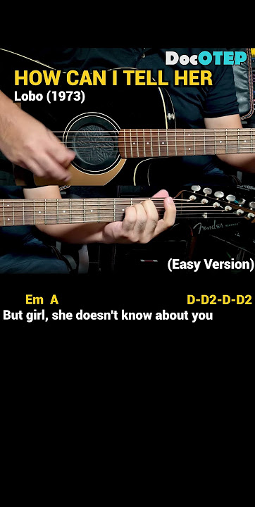 How Can I Tell Her - Lobo (1973) (Easy Guitar Chords Tutorial with Lyrics) SHORTS