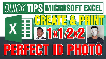 How to Create and Print Perfect 1x1 and 2x2 Photos in Excel