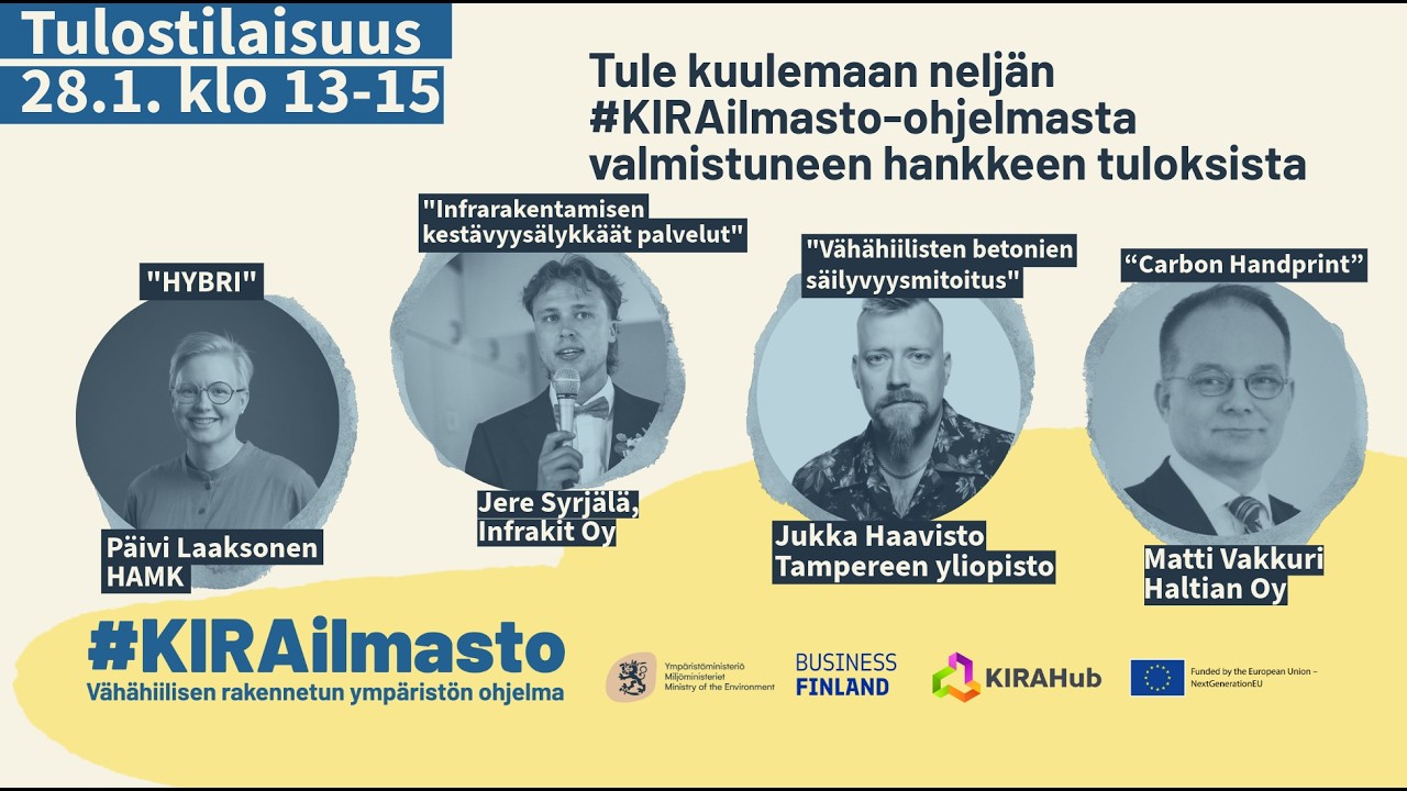 #KIRAilmasto-ohjelman tulostilaisuus