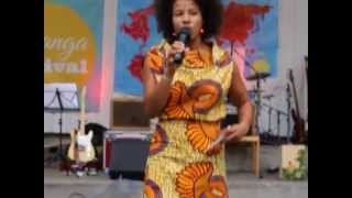 sarah Lasaki moderating at ILanga Festival