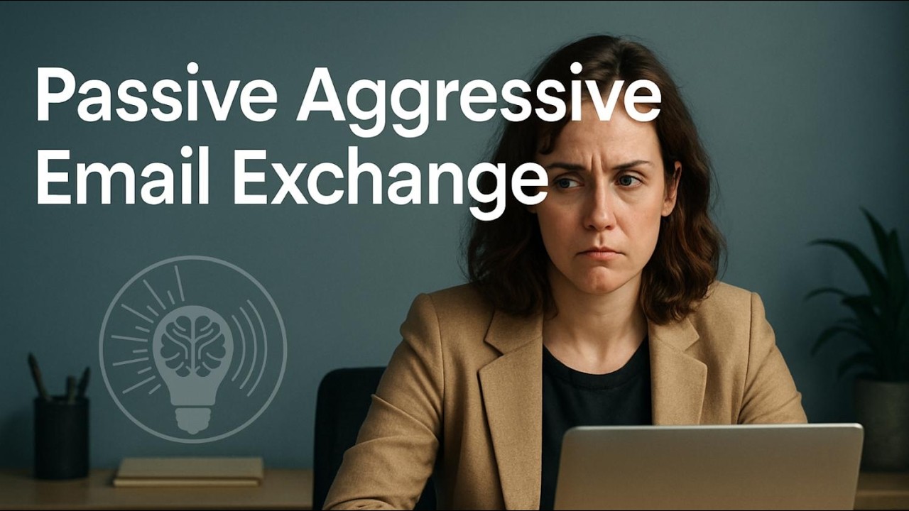 Why Passive Aggressive Emails Can Make Things Worse. - YouTube