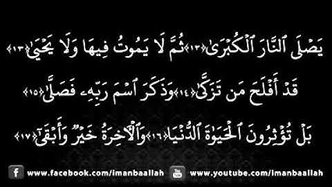 سوره الا علی 87 قاری برکت الله سلیم ماشاءالله صدای فوق‌العاده زیبا