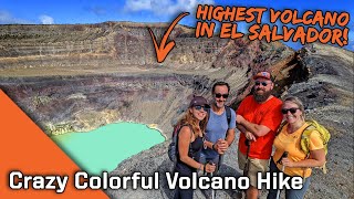 We Hiked a Crazy Colorful 🌋 Volcano in El Salvador