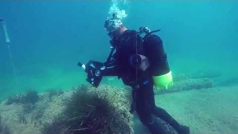 Diving in "Punta Scifo D" with augmented reality