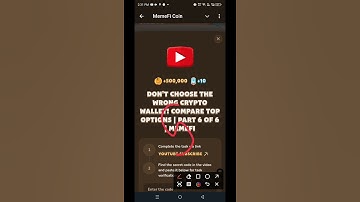 Don’t Choose the Wrong CRYPTO Wallet! Compare Top Options | Part  | MemeFi Youtube Video Code