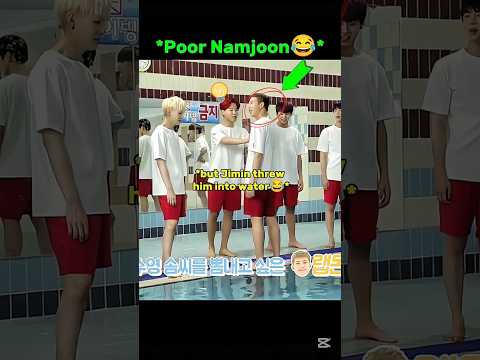 When Jimin Threw RM Into The Water Bts Jimin Rm Kpop Viral Shorts