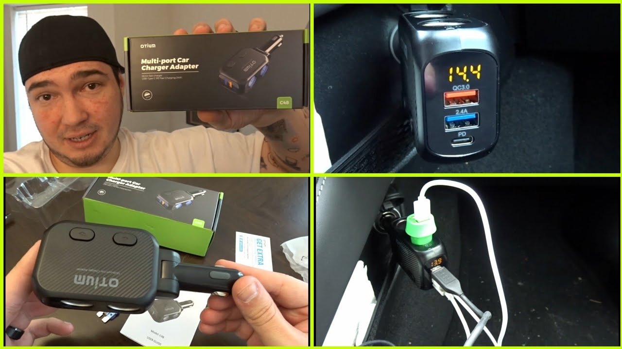 Otium Multi Port Car Adapter Review! YouTube