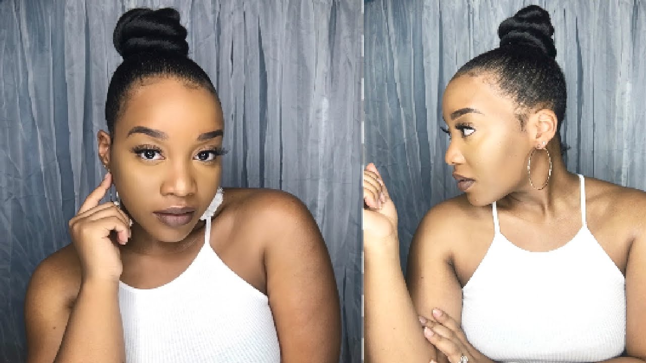 Top Knot on Short Natural Hair YouTube