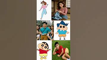 Crayon Shin Chan Real Life Shin Hiroshi Misae Nene Kazama Himawari Nohara Shorts Shinchan 