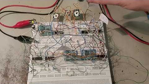 Cmos logic gates (machine controll panel test circuit)