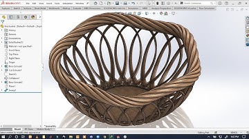 How to Make a Fruit basket |Modeling Fruit basket  in Solidworks 2021