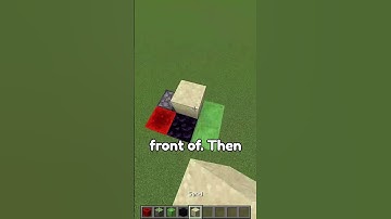 Make a FLOATING Sand in Minecraft with THIS Trick! #shorts