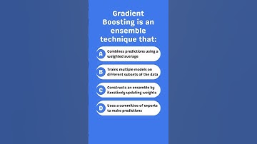 Gradient Boosting is an ensemble technique that: