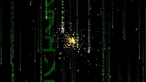 The Matrix - I coded this in Processing. It
