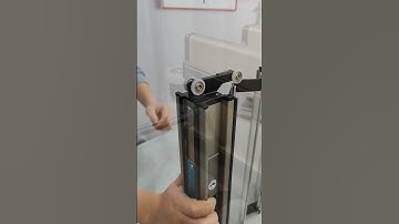 Crystal transparent barrier door, double hook and one lock, magnetic wool strip double seal