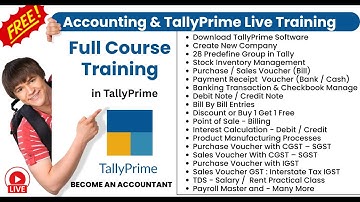 FREE Accounting & TallyPrime Full Course | Live Training | Become a Professional Accountant