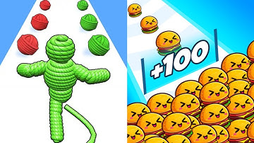 Rope-Man Run VS Food Run Max All Levels Gameplay Android,iOS NEW UPDATE