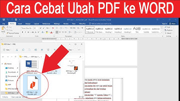 Cara Cepat Convert atau Mengubah PDF ke Word